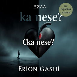 A powerful book cover for the title 'Cka nese?' by author Erion Gashi