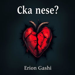 A striking book cover for the title 'Cka nese?' by author Erion Gashi