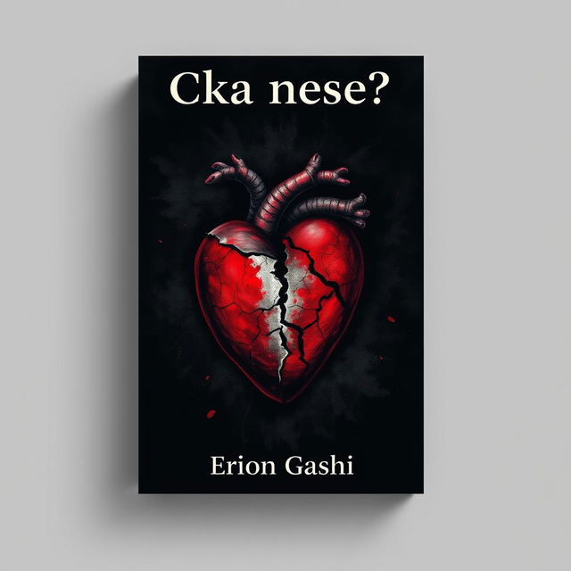 A striking book cover for the title 'Cka nese?' by author Erion Gashi