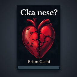 A striking book cover for the title 'Cka nese?' by author Erion Gashi