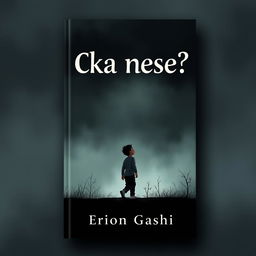 A poignant book cover for the title 'Cka nese?' by author Erion Gashi