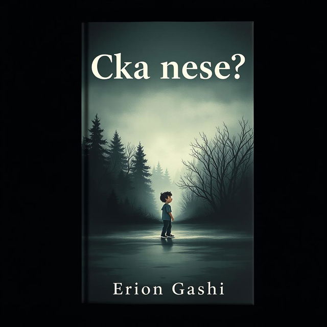 A poignant book cover for the title 'Cka nese?' by author Erion Gashi