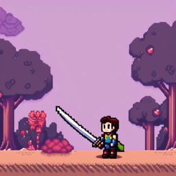 Pixel art profile picture featuring a detailed sword.