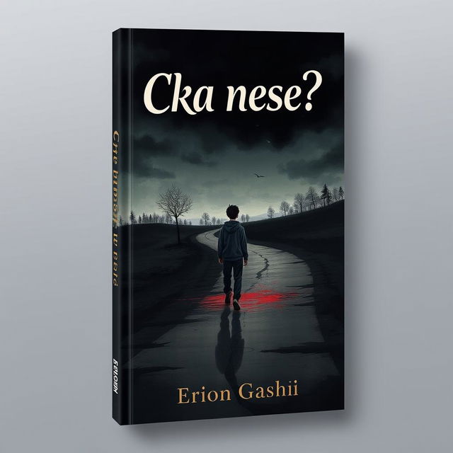 A poignant book cover for the title 'Cka nese?' by author Erion Gashi