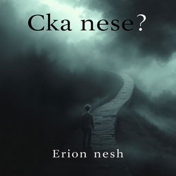 A serious and captivating book cover for the title 'Cka nese?' by author Erion Gashi