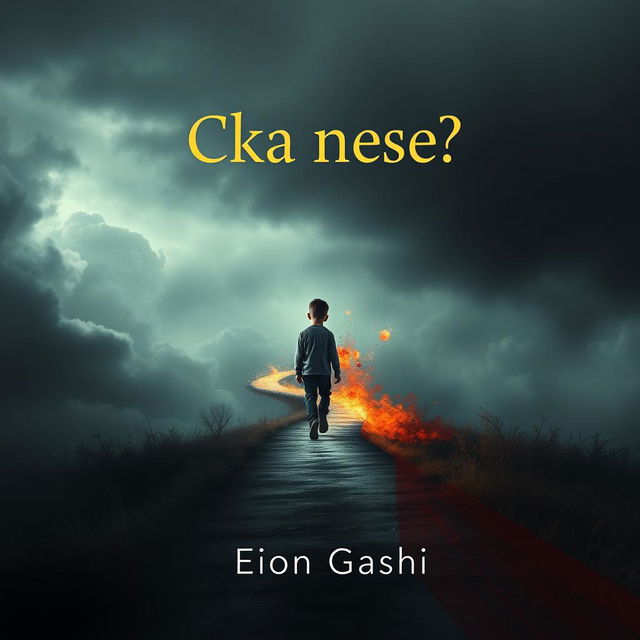 A striking book cover for the title 'Cka nese?' by author Erion Gashi