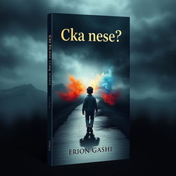 A striking book cover for the title 'Cka nese?' by author Erion Gashi