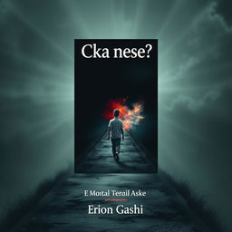 A striking book cover for the title 'Cka nese?' by author Erion Gashi