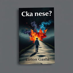 A striking book cover for the title 'Cka nese?' by author Erion Gashi