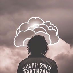 Profile picture of a silhouette resembling Oliver Sykes from Bring Me The Horizon against a stormy backdrop with the band's logo subtly incorporated into the clouds