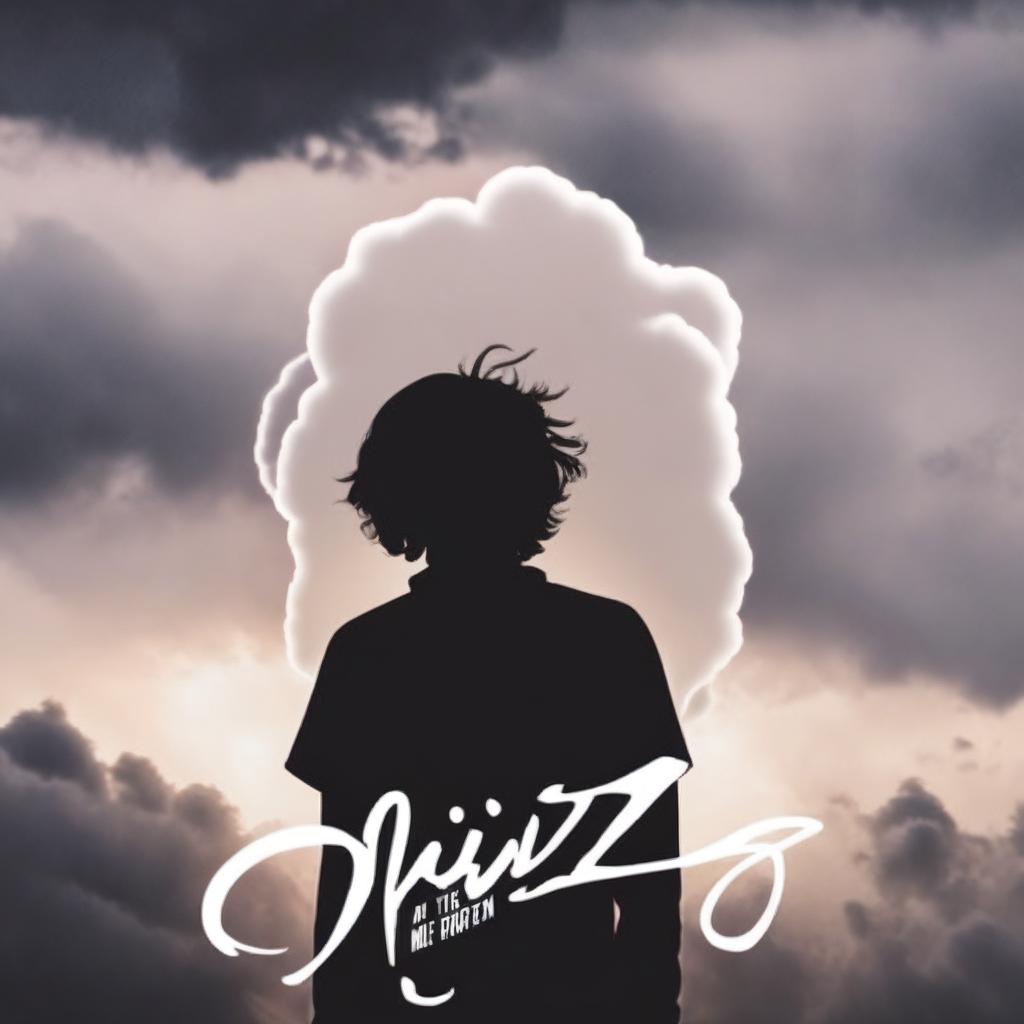 Profile picture of a silhouette resembling Oliver Sykes from Bring Me The Horizon against a stormy backdrop with the band's logo subtly incorporated into the clouds