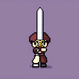 Pixel art profile picture featuring a standalone sword against a simple background.