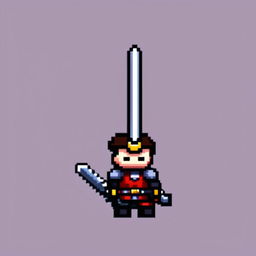 Pixel art profile picture featuring a standalone sword against a simple background.