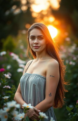 A beautiful, contemplative scene that symbolizes the theme of 'between scars and new beginnings'