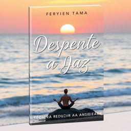 A book cover design featuring the title 'Desperte a Paz - Técnicas para Reduzir a Ansiedade'