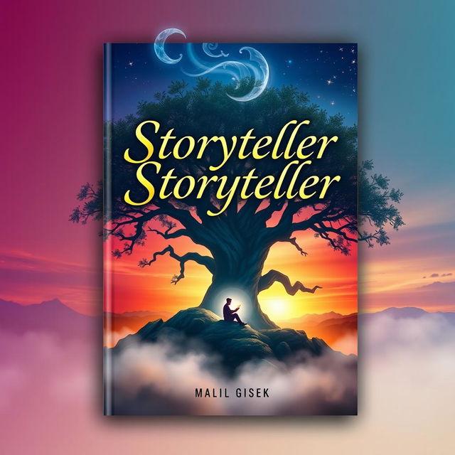 An ebook cover featuring the title 'Storyteller Sang Pengubah Dunia' prominently displayed in elegant calligraphy