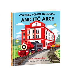 A vibrant book cover illustrating the history of Colegio Nacional Aniceto Arce, celebrating 75 years