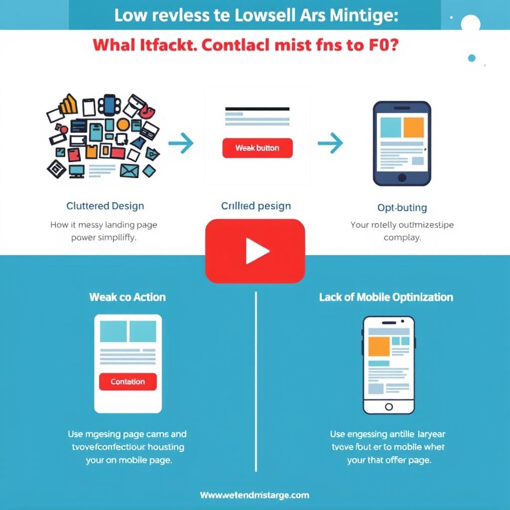 A short video or infographic highlighting common mistakes in designing landing pages along with quick solutions