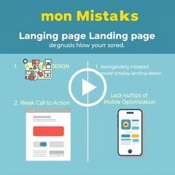 A short video or infographic highlighting common mistakes in designing landing pages along with quick solutions
