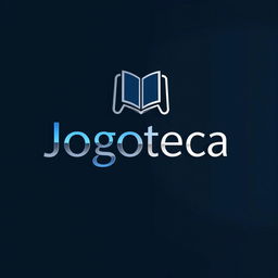 A professional and sleek logo design for 'Jogoteca', representing a gaming establishment with a corporate identity