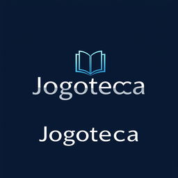 A professional and sleek logo design for 'Jogoteca', representing a gaming establishment with a corporate identity