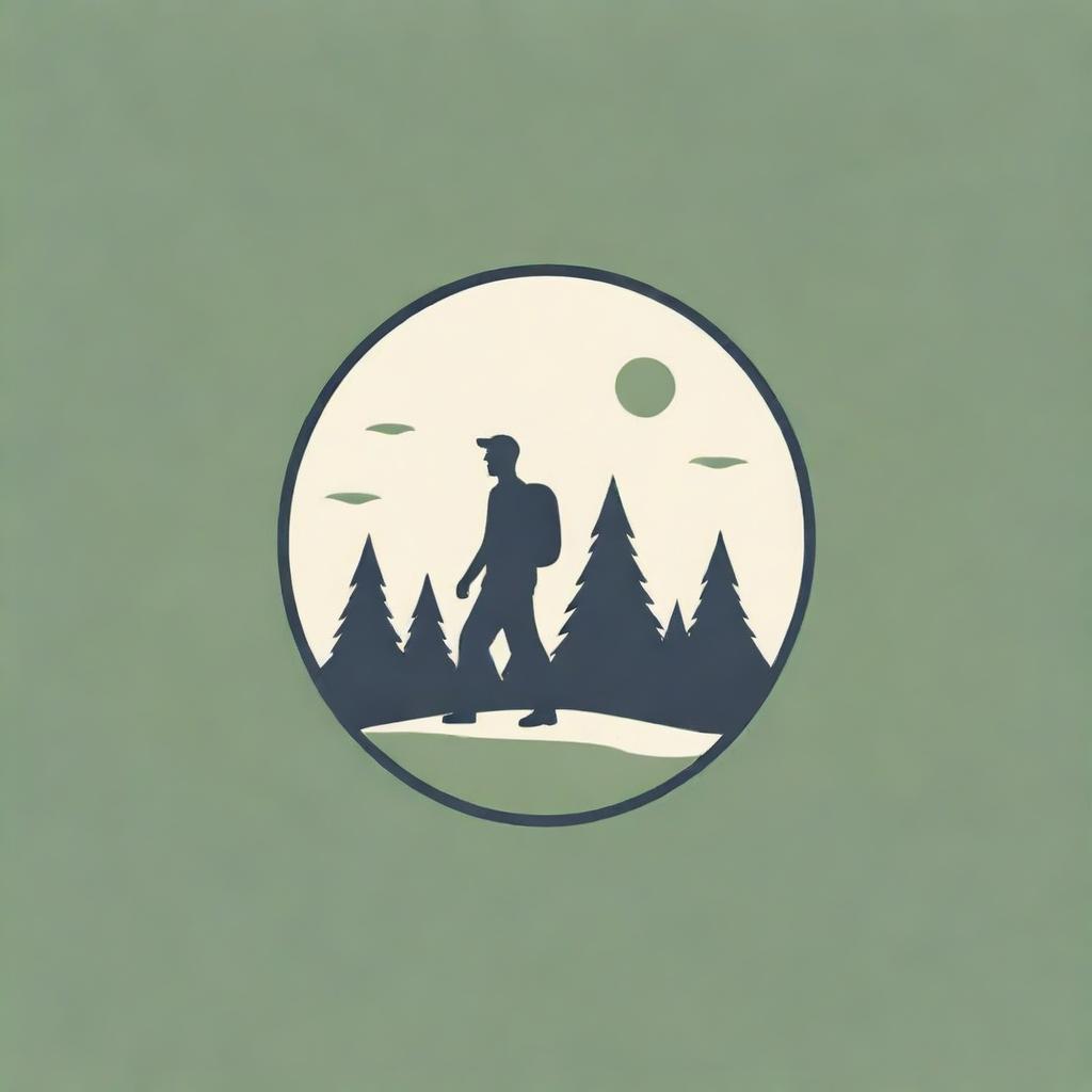 Design a dynamic logo for a walking tour in the parks of KMV
