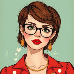 Uma capa de livro em estilo tic que apresenta uma jovem personagem feminina