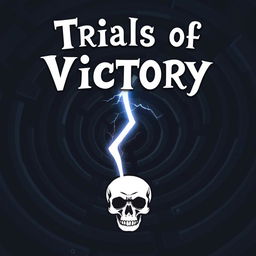 A striking book cover for a YA book titled 'Trials of Victory'