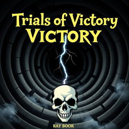 A striking book cover for a YA book titled 'Trials of Victory'