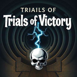 A striking book cover for a YA book titled 'Trials of Victory'