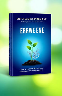 A captivating book cover design for a foundation focused on entrepreneurship