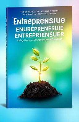 A captivating book cover design for a foundation focused on entrepreneurship