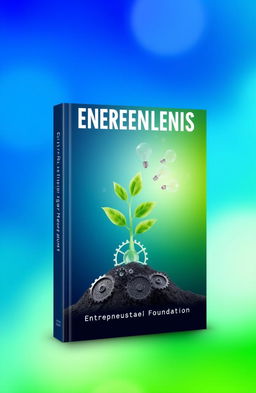 A captivating book cover design for a foundation focused on entrepreneurship
