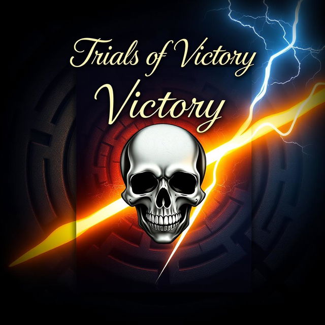 An eye-catching book cover for a YA book titled 'Trials of Victory'