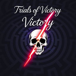 An eye-catching book cover for a YA book titled 'Trials of Victory'