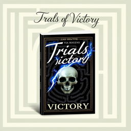 An eye-catching book cover for a YA book titled 'Trials of Victory'