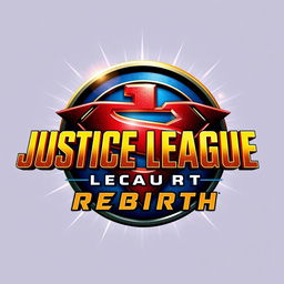 Design a bold and dynamic logo for the movie 'Justice League: Rebirth'