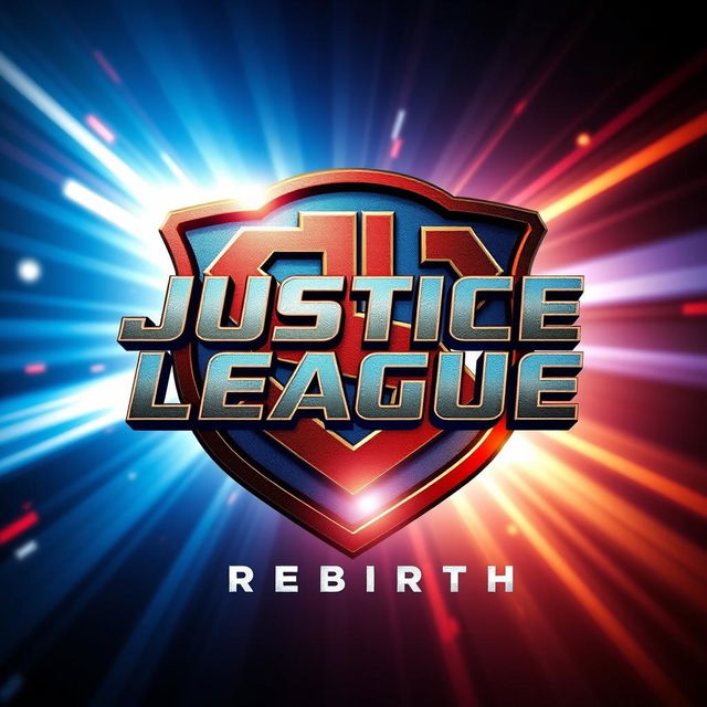 Design a bold and dynamic logo for the movie 'Justice League: Rebirth'