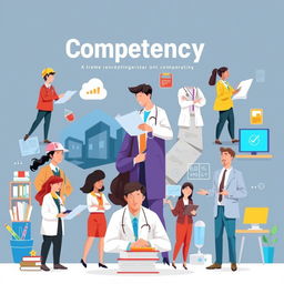 A visually striking concept illustration representing the theme of 'competency'