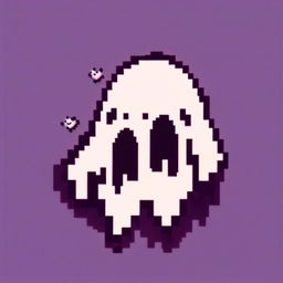 Pixel art profile picture of a scary ghost against a star-speckled midnight blue background.