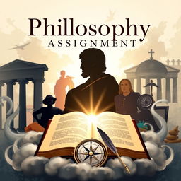 A visually engaging front page design for a philosophy assignment
