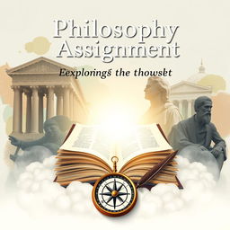 A visually engaging front page design for a philosophy assignment
