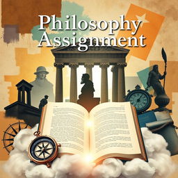 A visually engaging front page design for a philosophy assignment