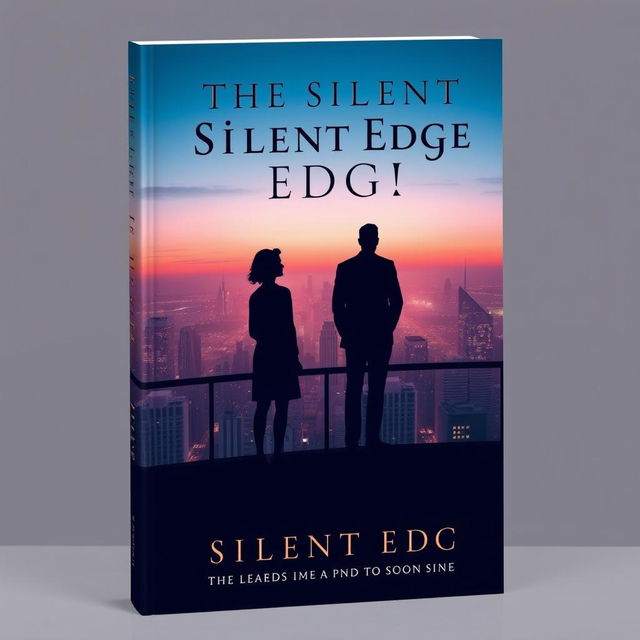 Design an elegant and visually striking book cover for 'The Silent Edge