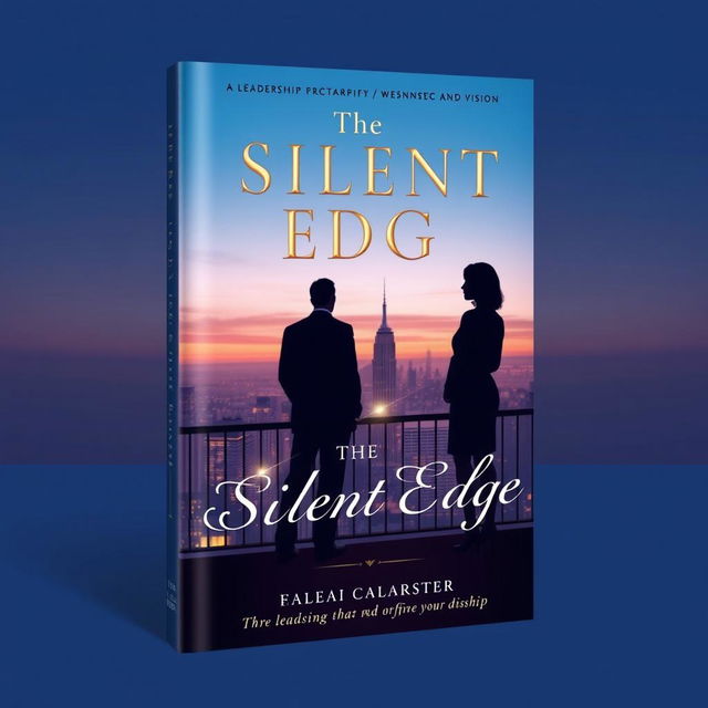 An elegant and visually striking book cover design for 'The Silent Edge