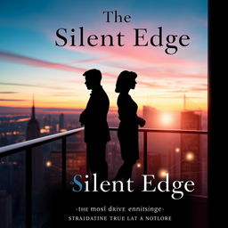 An elegant and visually striking book cover design for 'The Silent Edge
