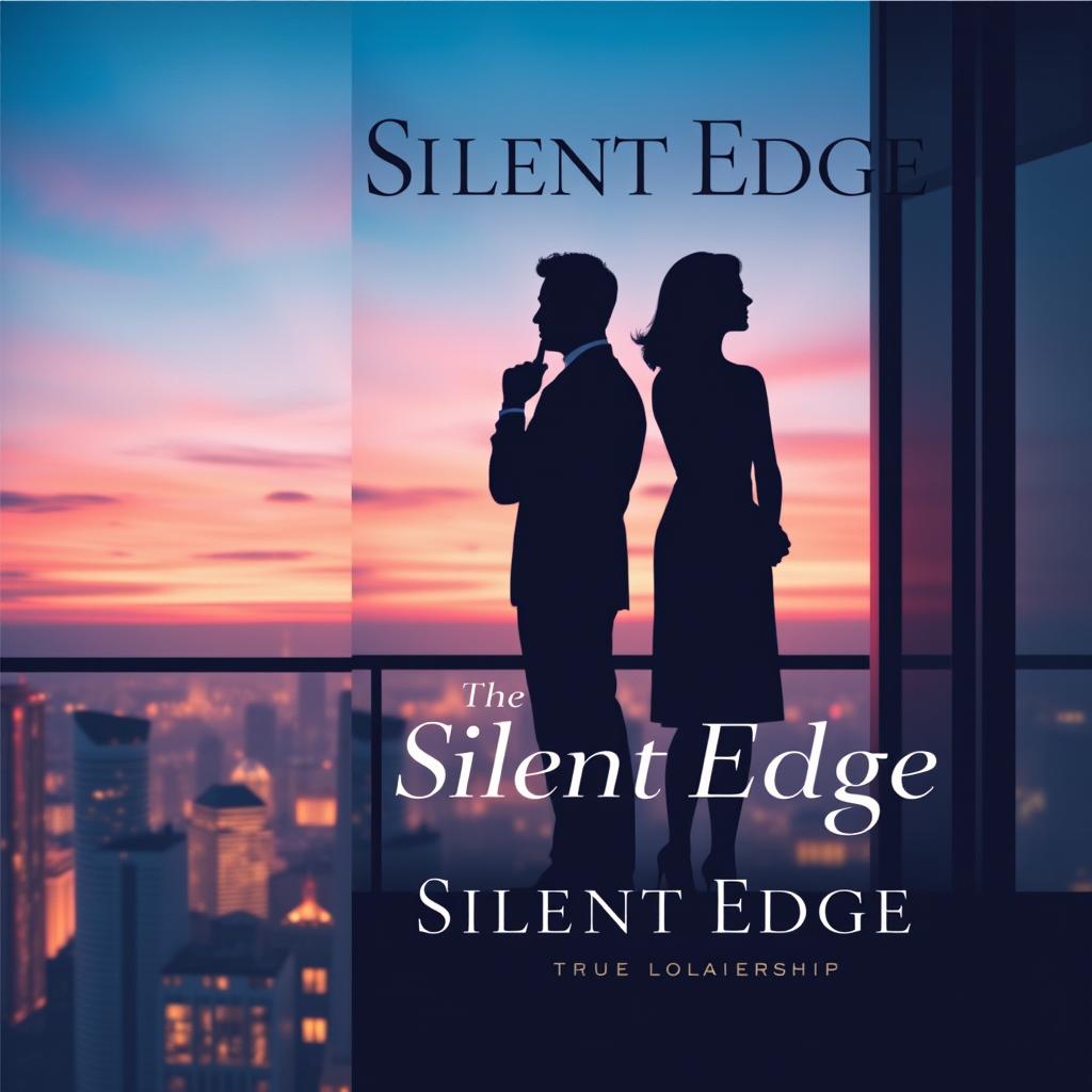 An elegant and visually striking book cover design for 'The Silent Edge