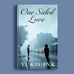 A striking book cover featuring the title "One Sided Love" in elegant, flowing typography at the top