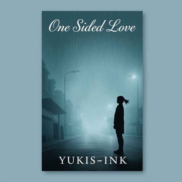 A striking book cover featuring the title "One Sided Love" in elegant, flowing typography at the top