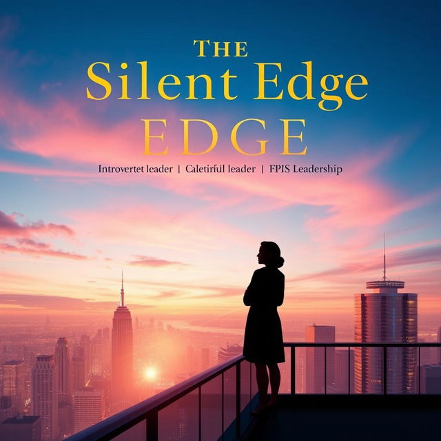 An elegant and visually striking book cover for 'The Silent Edge